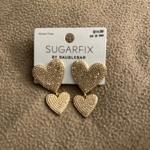 Sugarfix Gold Heart Earrings by Baublebar